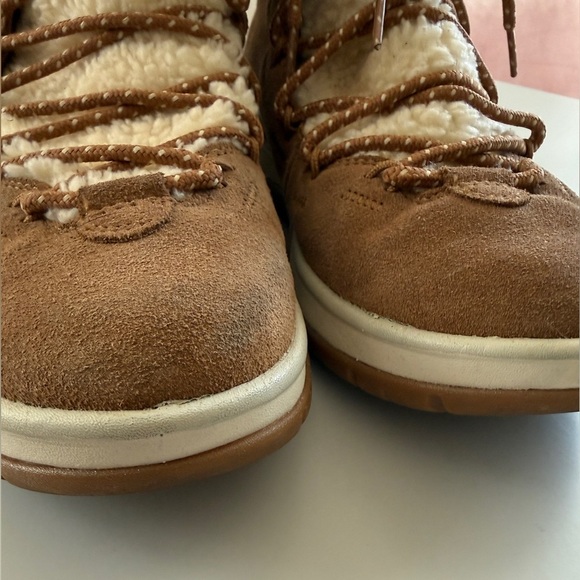 Ugg Lakesider Heritage Women's Brown Ankle Booties Suede Shearling 10 - Picture 7 of 15